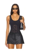 Free People X Intimately Fp Cutout Plunge Textured Bodysuit In 黑色