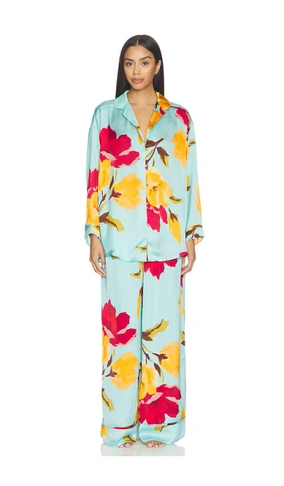 Free People Dreamy Days Pajama Set Bloomrush Print In Multi