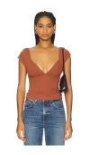 Free People X Intimately Fp Duo Corset Cami In Brick
