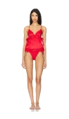 Free People X Intimately Fp First Blush Cami And Panty Set In Goji Berry