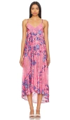 FREE PEOPLE X INTIMATELY FP FIRST DATE PRINTED MAXI SLIP