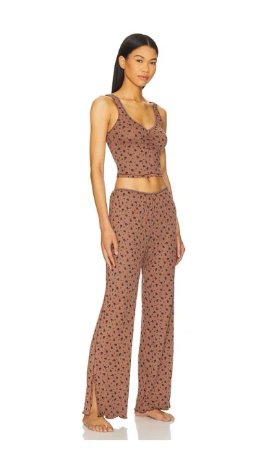Free People X Intimately Fp Fresh In Brown Combo