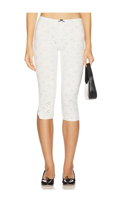 Free People X Intimately Fp Full Bloom Capri In Ivory