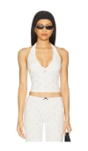 Free People X Intimately Fp Full Bloom Halter Top In Ivory