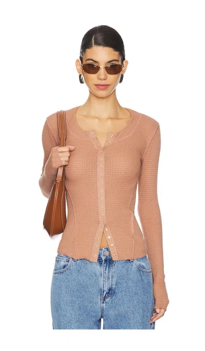 Free People X Intimately Fp Going Places Cardi In 카페라떼