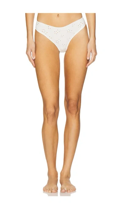 Free People X Intimately Fp Homegrown Thong In Ivory