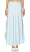 Free People X Intimately Fp Make You Mine 1/2 Slip In Aqua-esque