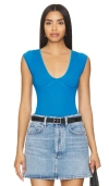 Free People X Intimately Fp Meg Seamless Bodysuit In Campanula