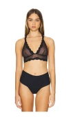 Free People X Intimately Fp Mid Week Longline Bra In Black