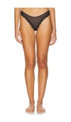 Free People X Intimately Fp Mid Week Thong In Black Combo