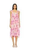 Free People X Intimately Fp Moon Phase Printed Midi Dress In Pop Combo