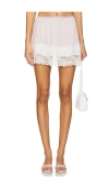 Free People X Intimately Fp Party Crashers Half Slip Skirt In Almost Mauve Combo