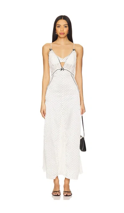 Free People X Intimately Fp Playing Cupid Maxi Dress In Ivory Combo