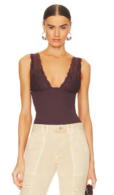 Free People Oberteil Power Play In Chocolate