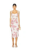 Free People X Intimately Fp Printed Got Slam Slip Dress In 茶色拼接