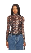 FREE PEOPLE X INTIMATELY FP UNDER IT ALL PRINTED BODYSUIT