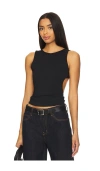Free People Clean Lines Cami Black In Black