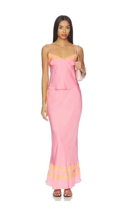 Free People X Intimately Fp Wish You Were Here Slip Set In Pink