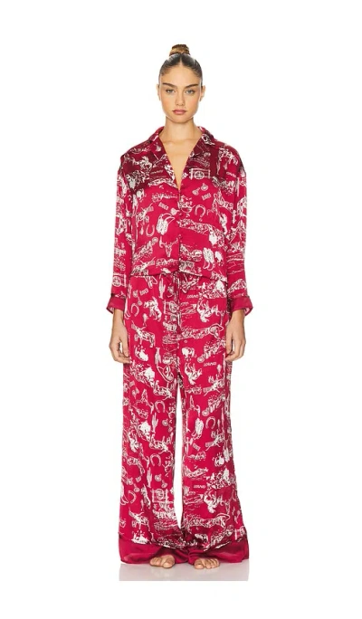 Free People X Intimately Fp X Revolve Dreamy Days Pj Set In Terracotta Combo