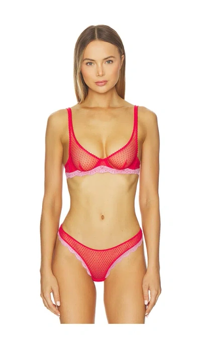 Free People X Intimately Midweek Underwire Bra In Red