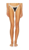 Free People X Intimately Oh My Darling Lowrise Thong In Black