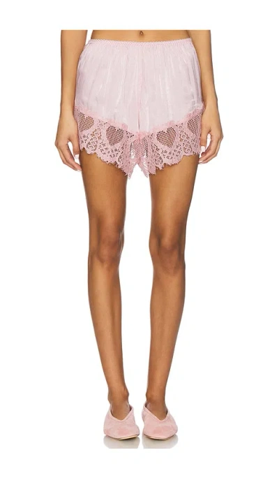 Free People X Intimately Sweet Love Boxer Short In Pink