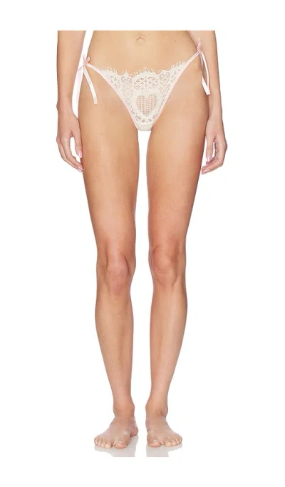 Free People X Intimately Sweet Love Thong In White