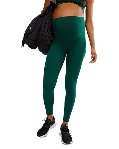 Free People X Maternity Hatch Never Better Leggings In Garden Green