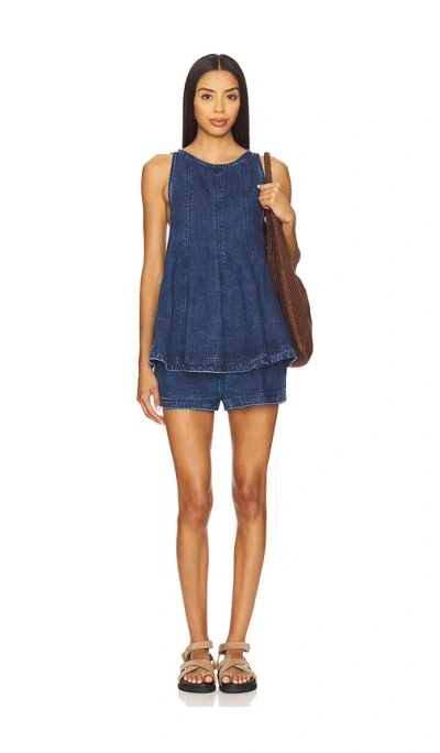 Free People X Revolve Cassius Denim Set In Blue