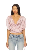 Free People X Revolve Cowl Cape Top In Pink
