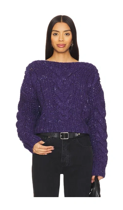 Free People Strick  Cozy Cabin In Navy