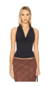 Free People X Revolve Don't Hang Up Cami In Black