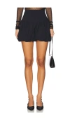 Free People X Revolve Elodie Bubble Mini Skirt In 블랙