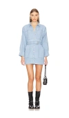 Free People X Revolve Esme Mini Dress In Soft Blue