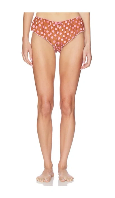 Free People X Revolve Frosted Dot Flutter Hipster Panty In Pattern