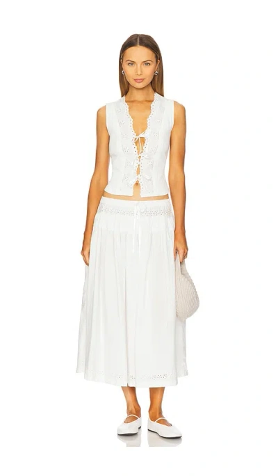 Free People X Revolve Gisabelle Set In Clean Ivory