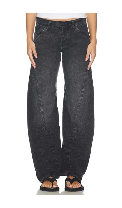 Free People X Revolve Highland Bowed Jean In Black