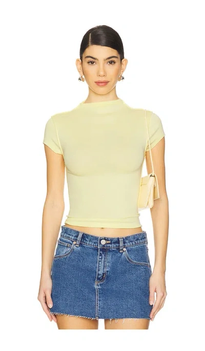 Free People X Revolve Lola Tee In 黄色