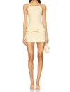 Free People X Revolve Malia Tank And Skirt Set In Lemon Frost