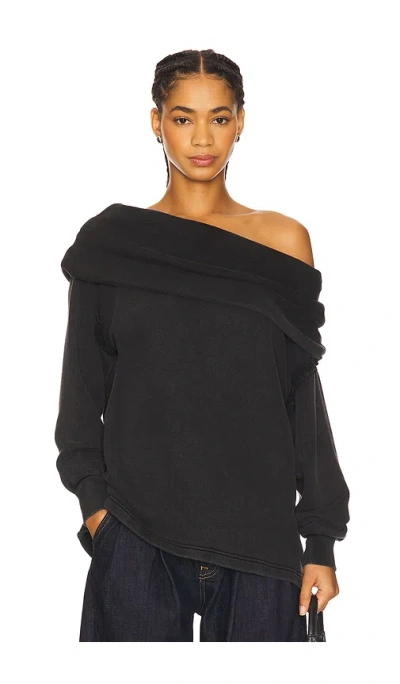 Free People X Revolve Off Chill Sweater In Black