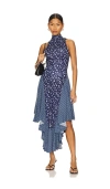 Free People X Revolve Ramada Midi Dress In Sapphire Combo