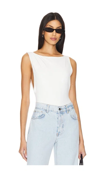 Free People X Revolve Raven Bodysuit In White