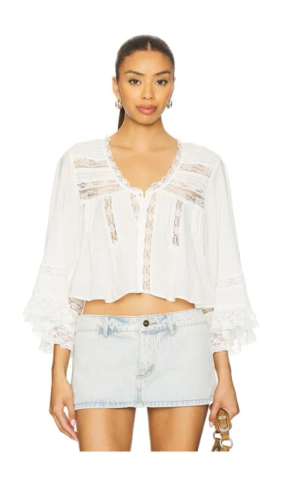 Free People X Revolve Rosa Ruffle Top