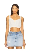 Free People X Revolve Staying Local Blouson Cami In White