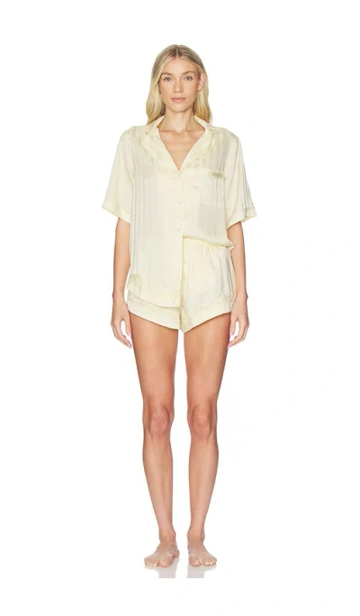 Free People X Revolve Sugar Rush Pj Set In Neutral