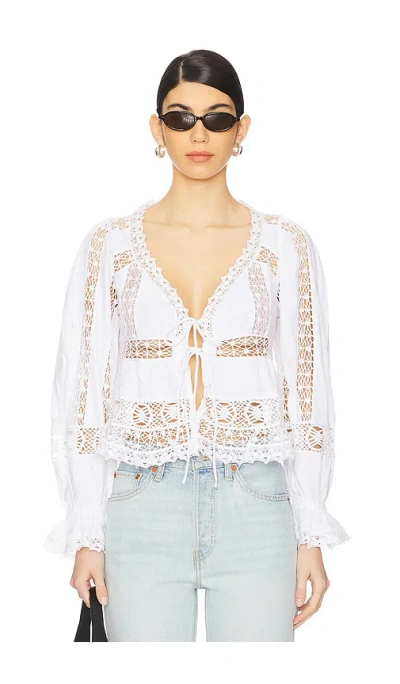Free People X Revolve Sweet Dreams Top In Ivory
