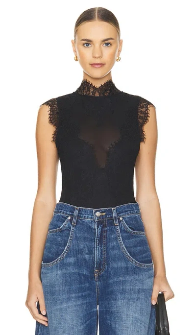 Free People X Revolve Sweet Nothings Bodysuit In Black