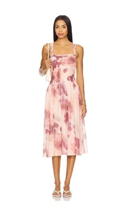 Free People X Revolve Tessa Smocked Midi Dress