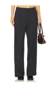Free People Tyler Menswear Trouser In Black