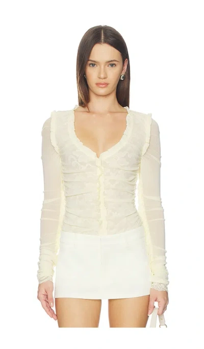 Free People X Revolve Worn To Be Wild Bodysuit In White